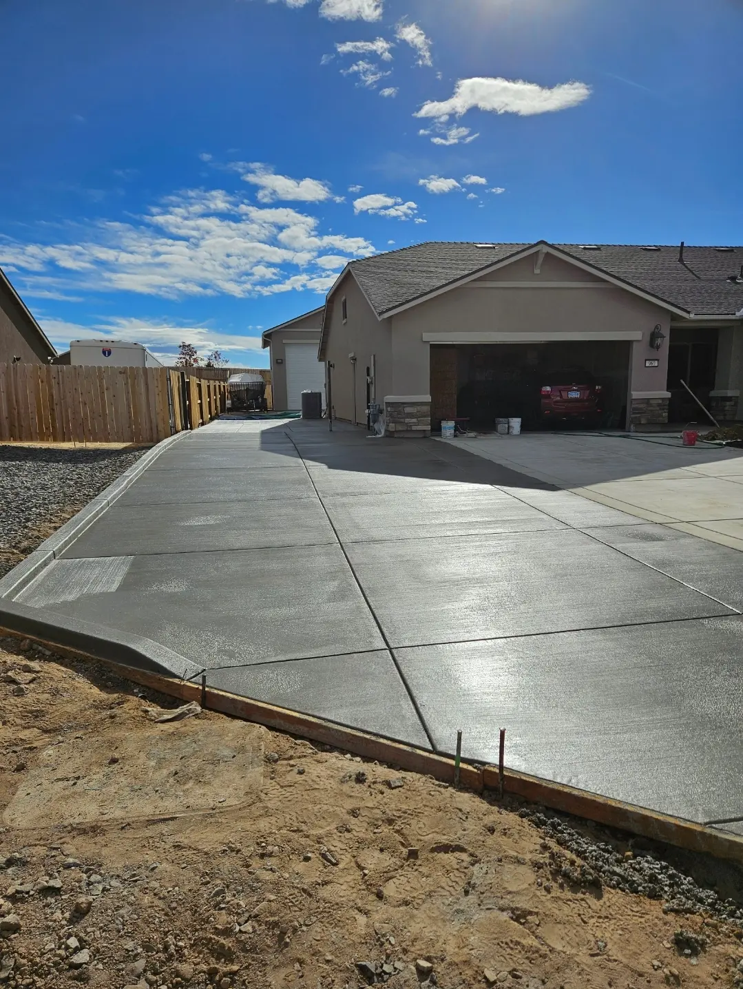 image of concrete driveway