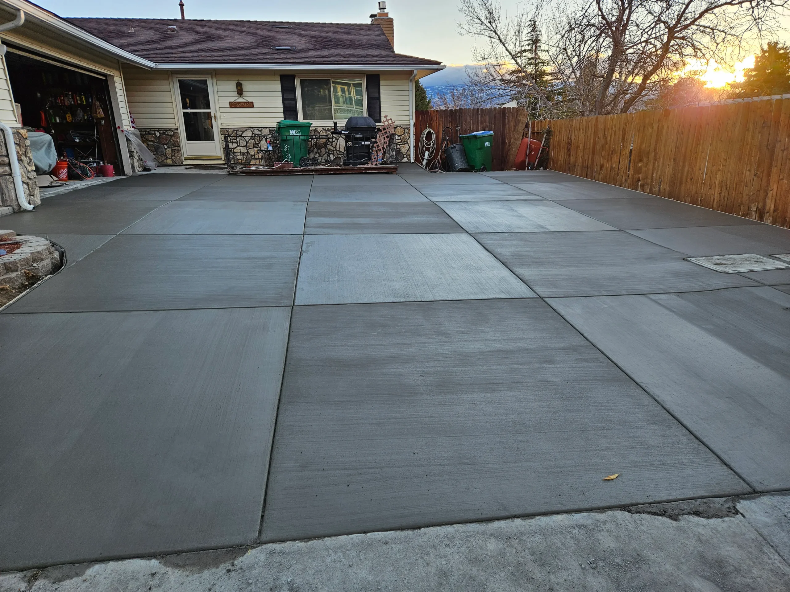 image of concrete driveway