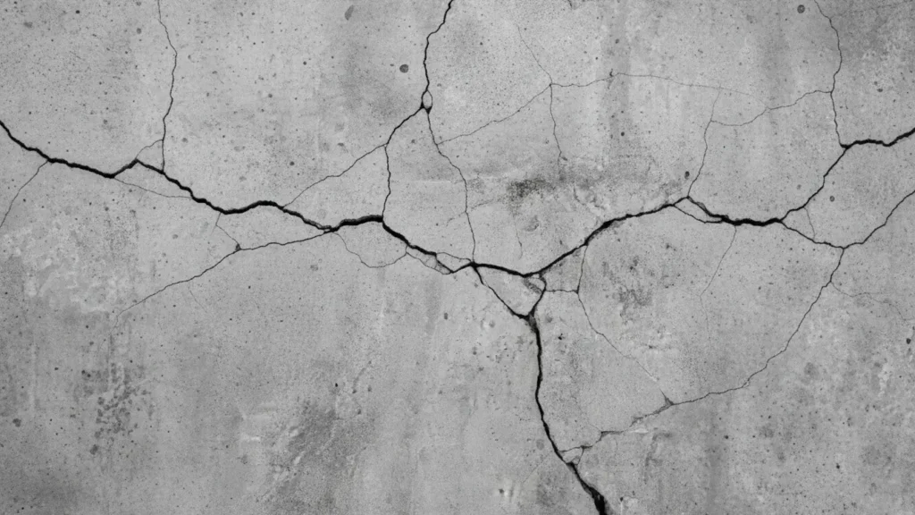 image of cracked concrete