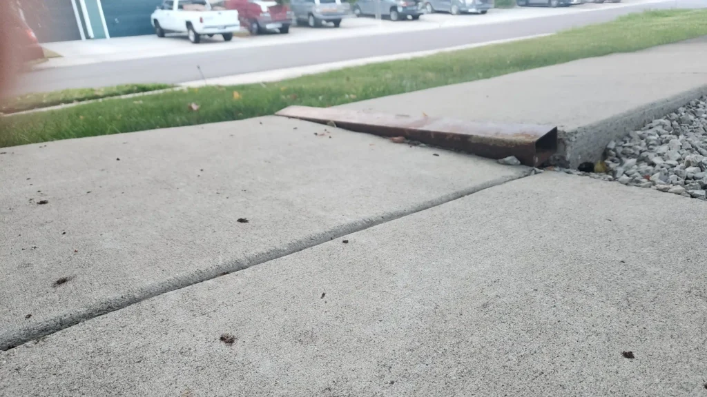 Image of damaged concrete