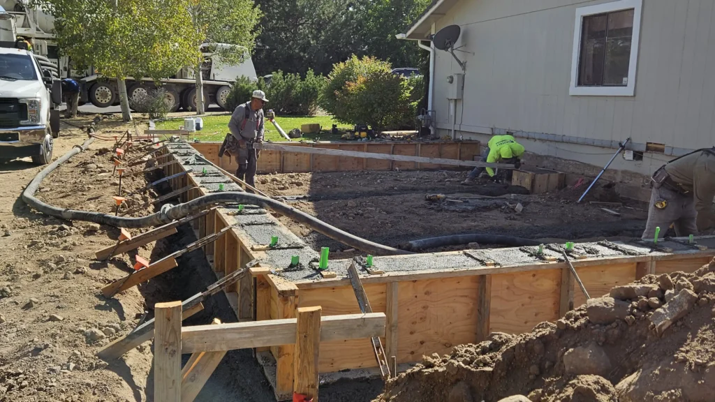 Image of concrete foundation project