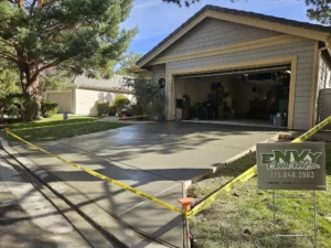concrete driveway project