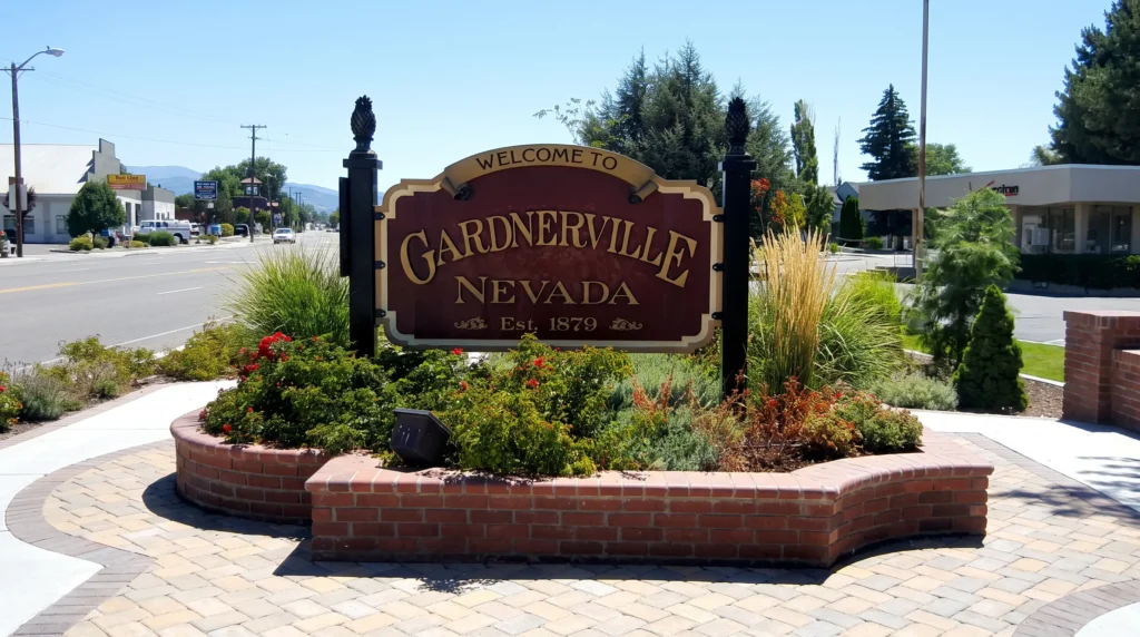 Image of Gardnerville Nevada welcome sign